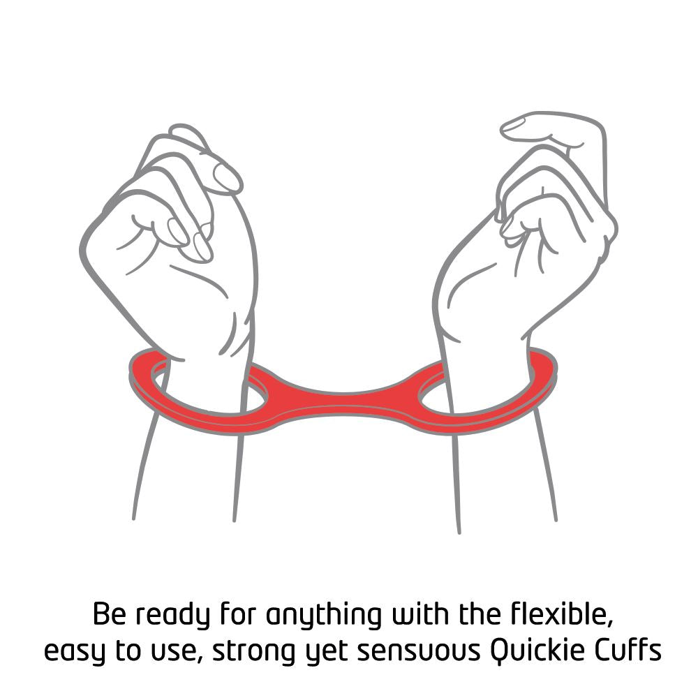 Quickie Cuffs Red (Medium)