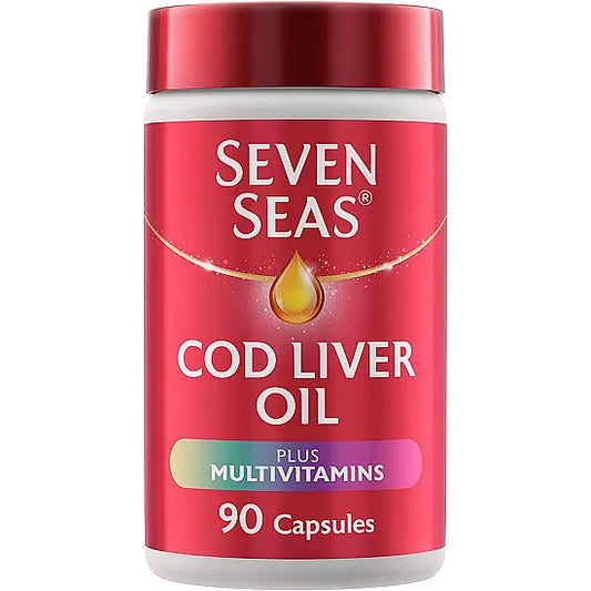 Seven Seas Cod Liver Oil Omega-3 Fish Oil Plus Multivitamins