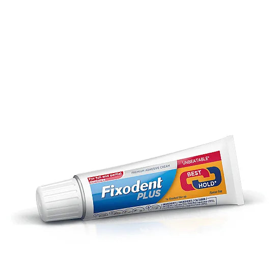Fixodent Plus Best Hold Premium Denture Adhesive Cream - 40g