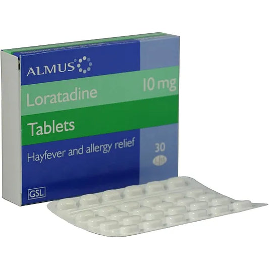 90 x Loratadine 10mg - Hay Fever & Allergy Relief Tablets. Brand May Vary.