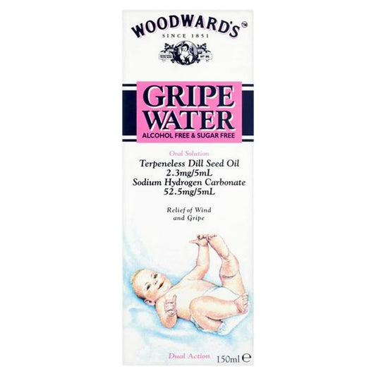 WoodWards Gripe Water Oral Solution Dual action 150ml