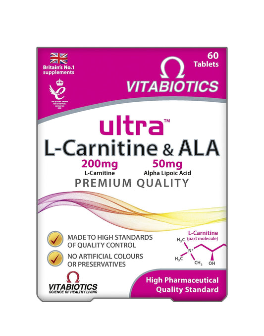 Ultra ALA & L-Carnitine Tablets-60 TABS