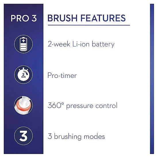 Oral-B Pro 3 3500 - Smart Pressure Sensor - Pink Edition Electric Toothbrush