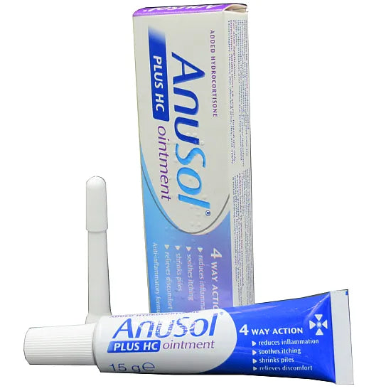 Anusol Plus HC Ointment Haemorrhoids 4 Way Action