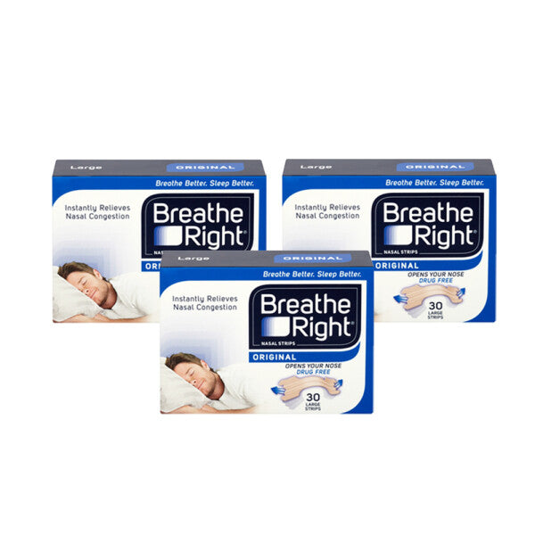 Breathe Right Congestion Relief Nasal Strips Original Large - 30 Strips