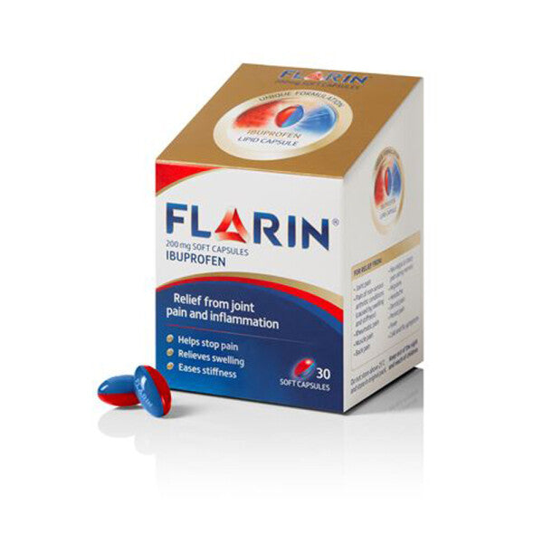 Flarin Ibuprofen 200mg - 30 Soft Capsules