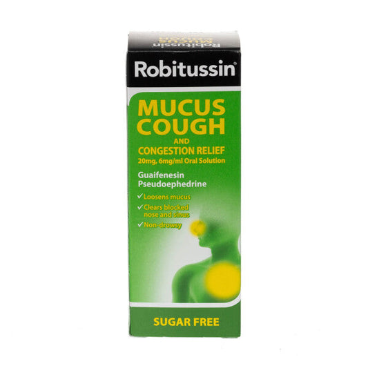 Robitussin Mucus Cough & Congestion Relief - 100ml