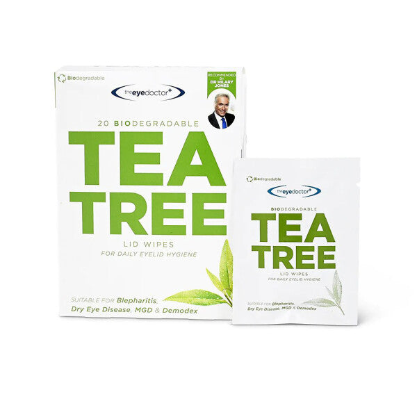 The Eye Doctor Biodegradable Tea Tree Eyelid Wipes