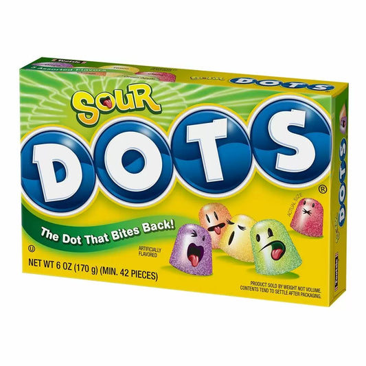 Tootsie Sour Dots Theatre Box 6oz (170g)