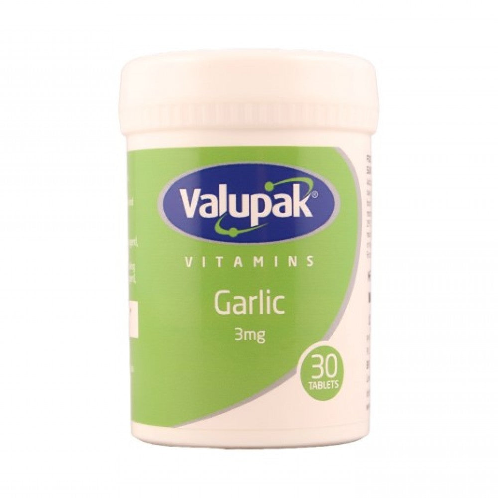 Valupak Vitamins Garlic 3mg Tablets 30's