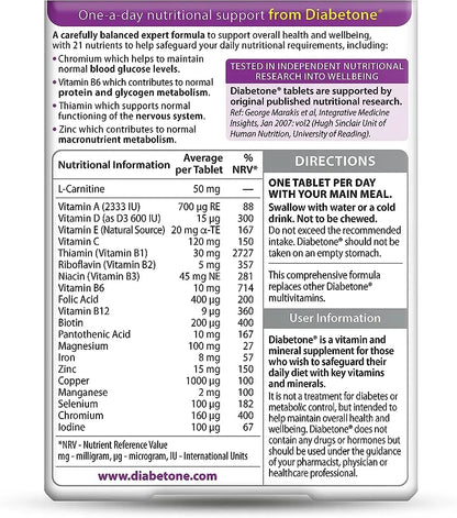 Vitabiotics Diabetone Original – 30 Tablets