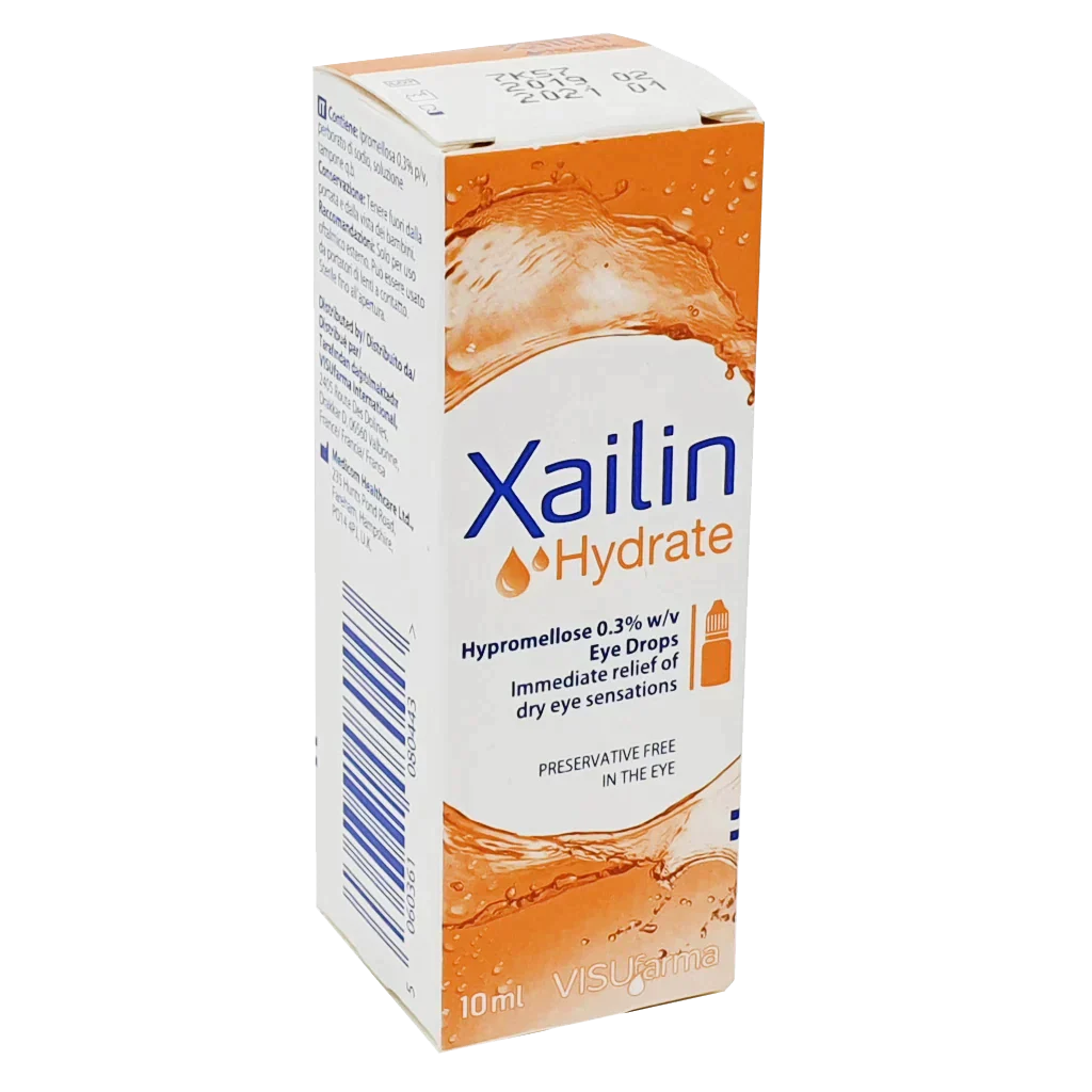 Xailin Hydrate Preservative Free Eye Drops 10ml