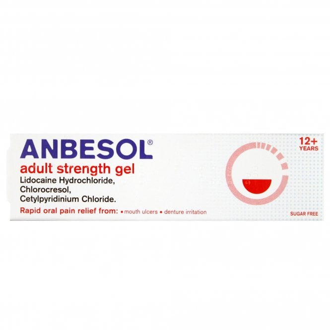 Anbesol Adult Strength Oral Pain Relief Gel - 10g