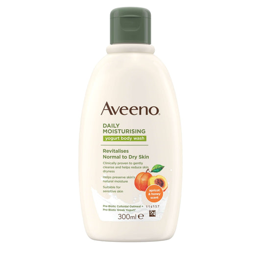 Aveeno Daily Moisturising Apricot and Honey Body Wash - 300ml