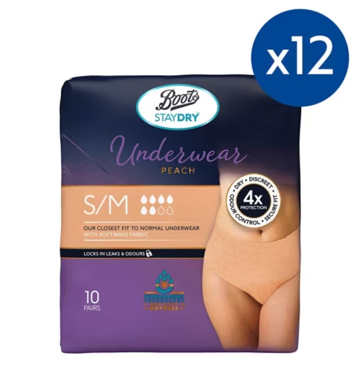 Boots Staydry Underwear Pants Small/Medium
