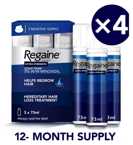 Regaine for Men Extra Strength Scalp Foam