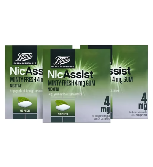 Boots NicAssist Minty Fresh Gum