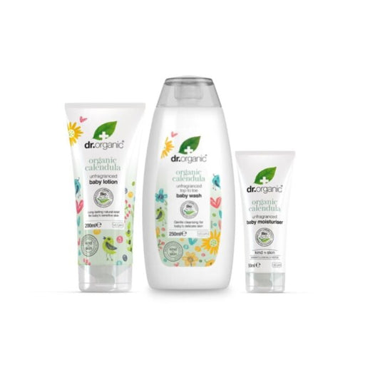 Dr Organic Baby Wash Lotion And Moisturiser Bundle