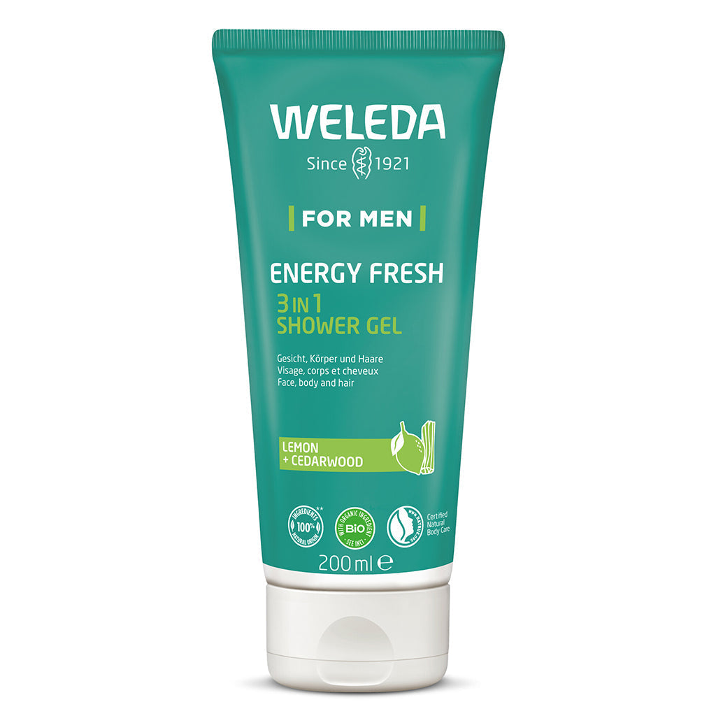 Weleda Mens Energy Fresh 3 in 1 Shower Gel 200ml