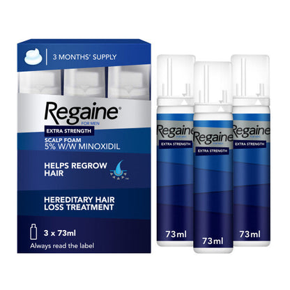 Regaine For Men 5% Foam - 3x73ml Bottle