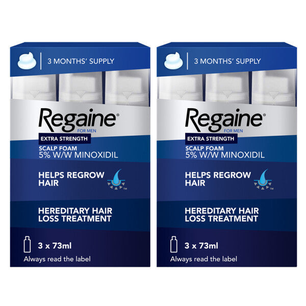 Regaine For Men 5% Foam - 3x73ml Bottle