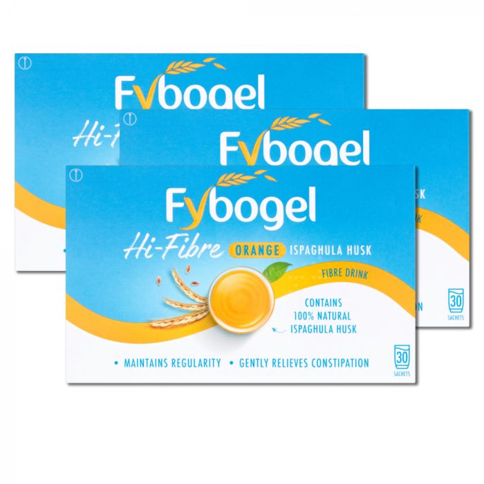 Fybogel Hi-Fibre Orange Ispaghula Husk Fibre Drink- 30 Sachets
