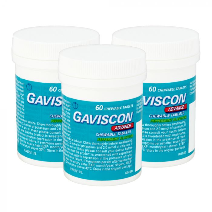 Gaviscon Advance Mint Chewable 60 Tablets