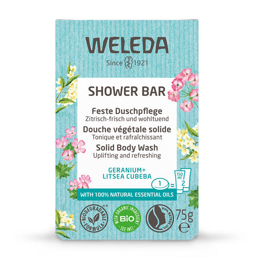 Weleda Shower Bar Geranium & Litsea Cubeba 75g