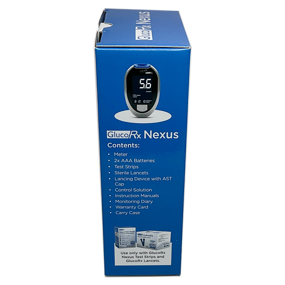 GlucoRx Nexus Blood Glucose Monitoring System