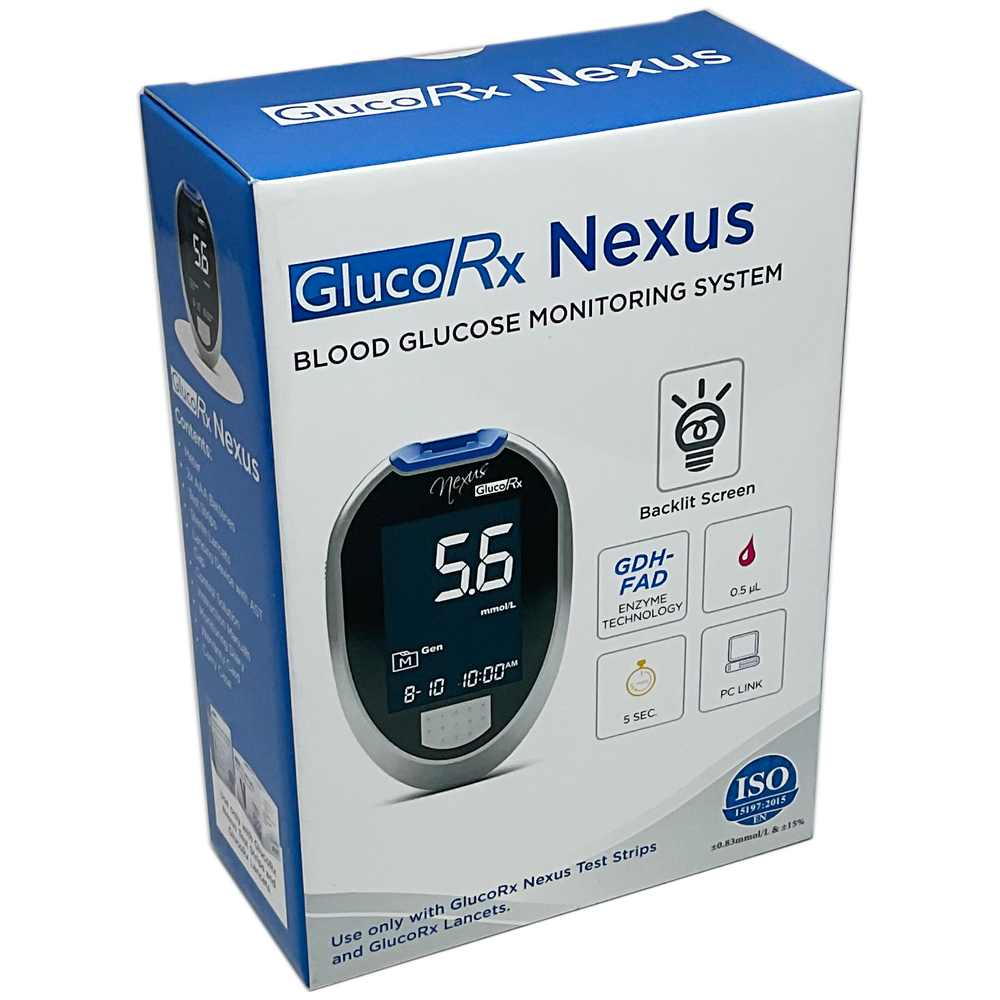 GlucoRx Nexus Blood Glucose Monitoring System