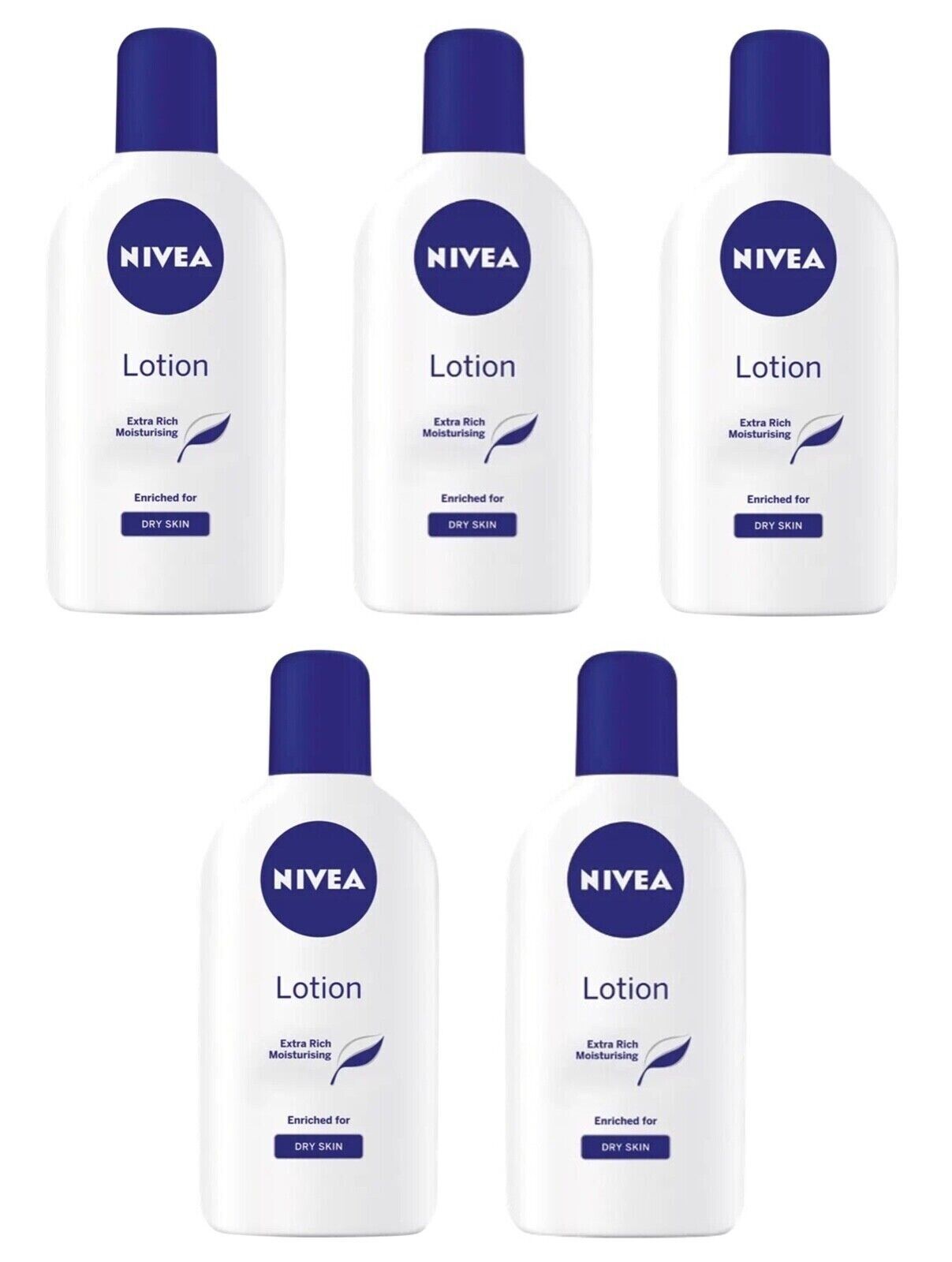 5 X NIVEA Lotion for Dry Skin (250ml)